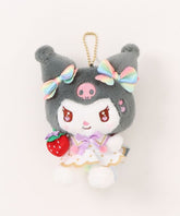 Sanrio Strawberry News Kuromi Keychain